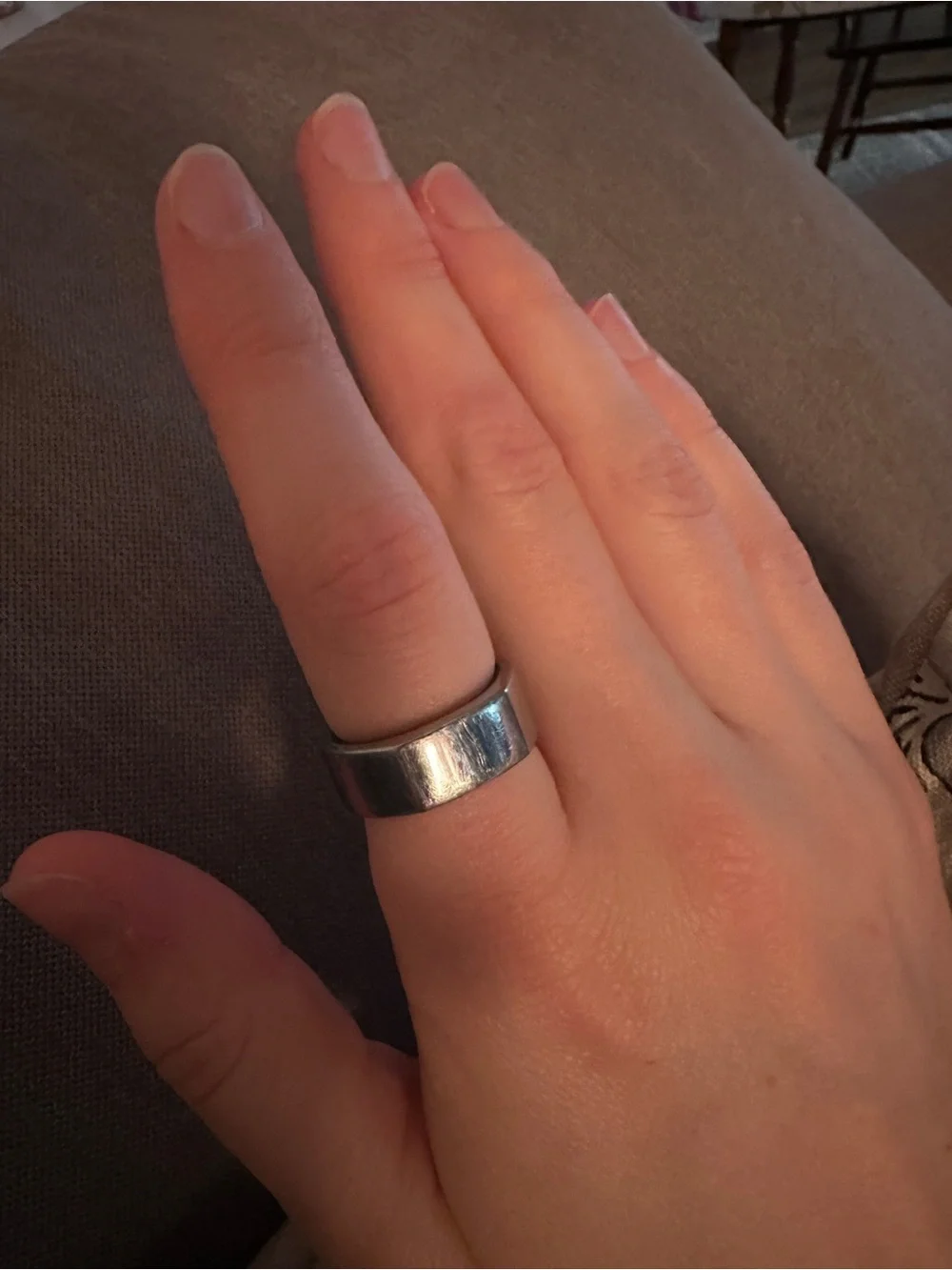 Oura Ring Gen3 Heritage Smart Ring — Silver Finish size 7